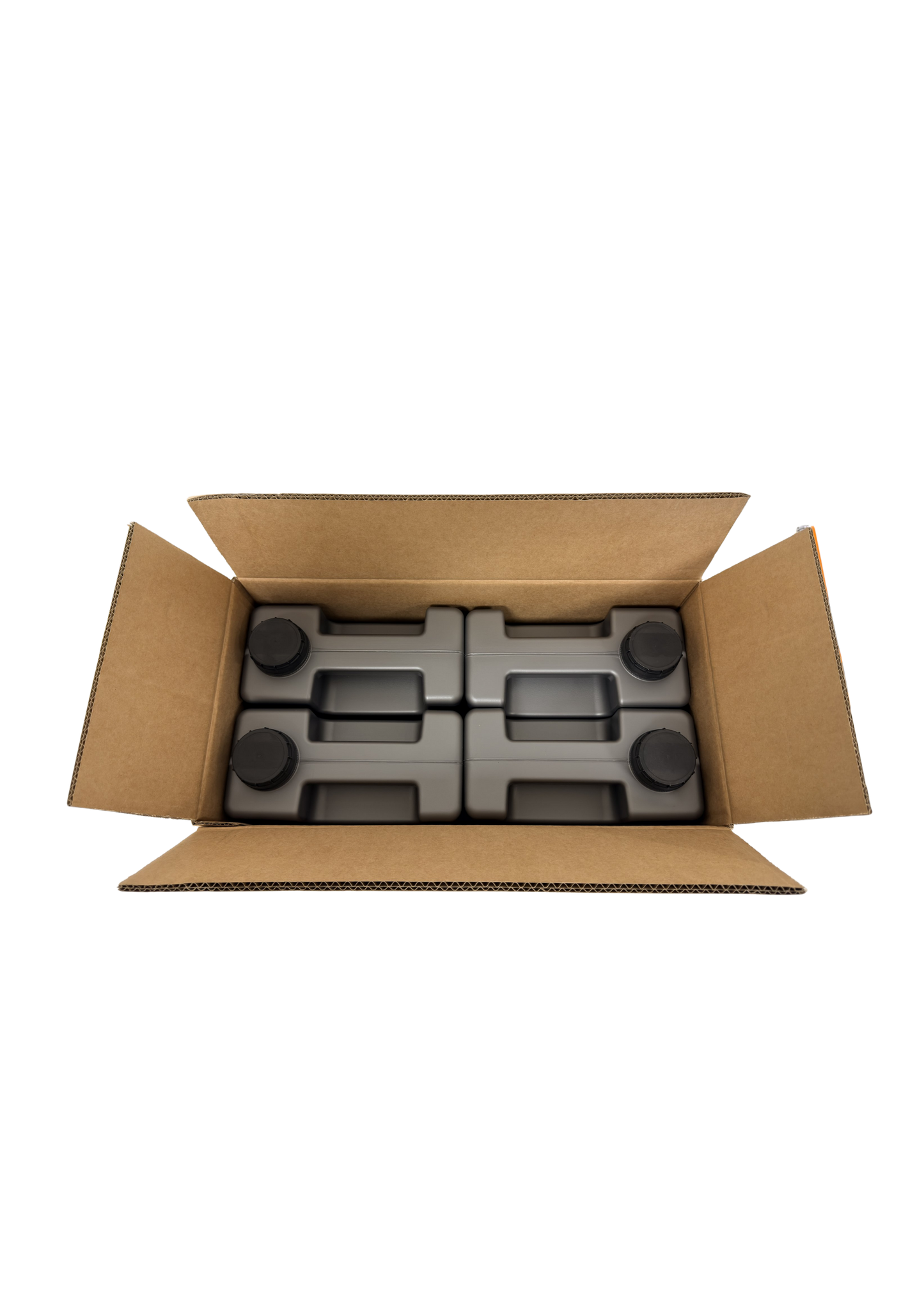 OCP Oil Standard 4000-46 open box showing four 5 L jerrycans