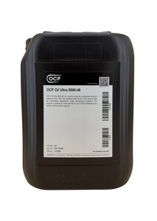 OCP Oil Ultra 8000-46 20 L jerrycan, front label